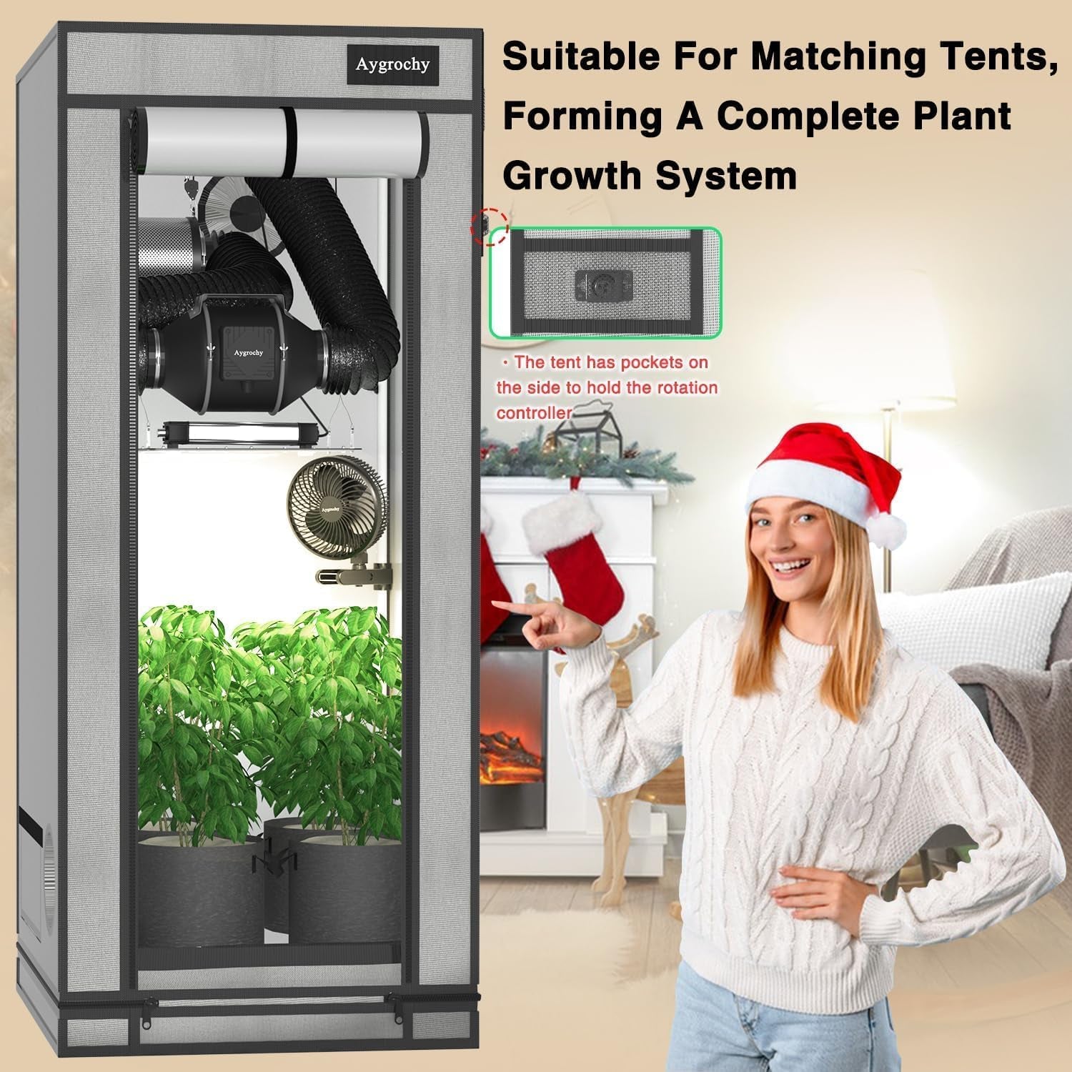 150Mm Abluftset, Drehstrom Ec Motor Rohrventilator Komplettset, Lüftungsset Mit Drehzahlregler, Abluftschlauch, Belüftungssystem Für Growzelt, Growbox, Gewächshaus, Hydroponik
