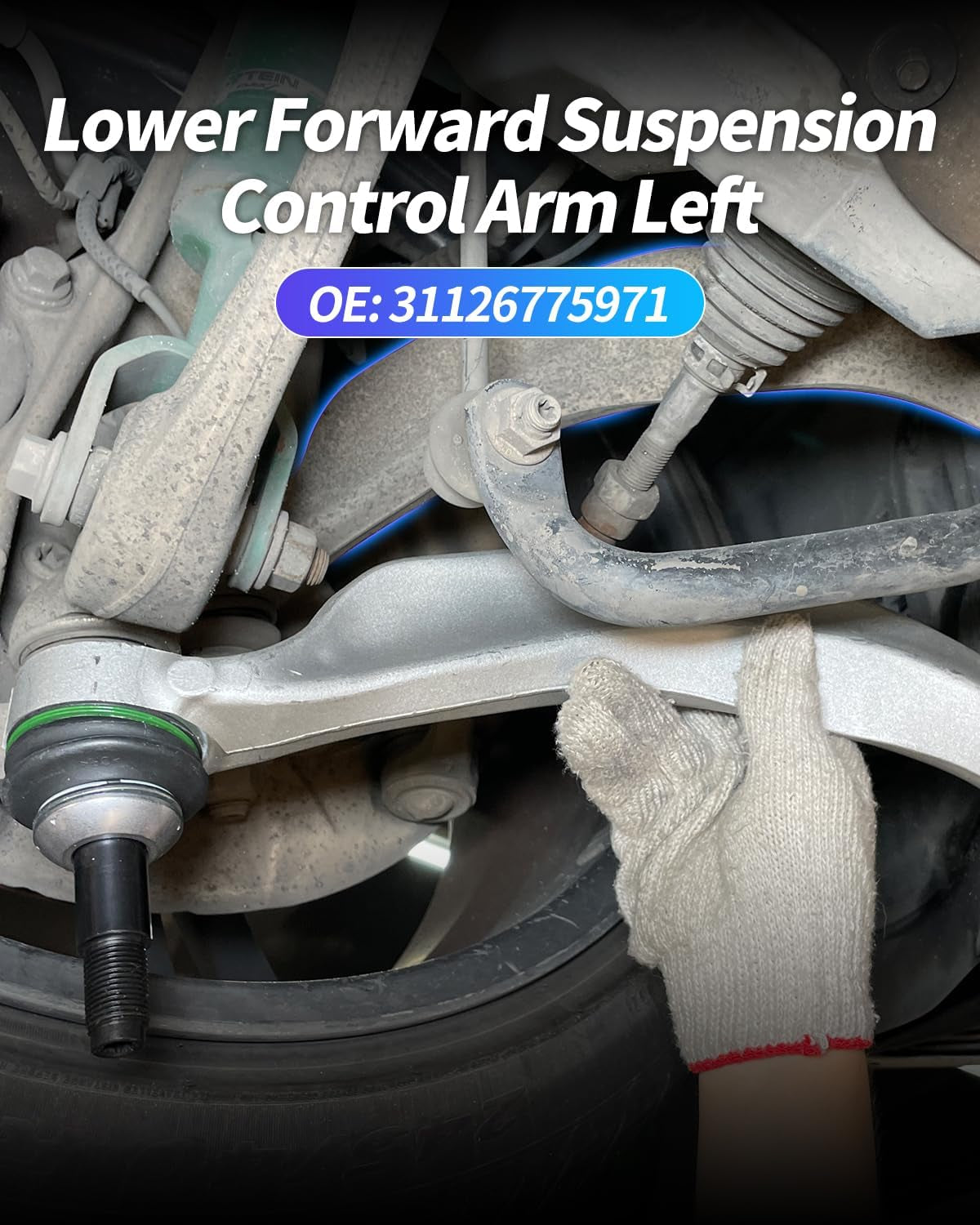 Vordere Linke Seite Untere Aufhängung Vorderer Querlenker Kugelgelenksatz Passend Für BMW F10 F06 F12 F13 528I 535I 550I 640I 650I RWD(2009-2016), Links Ersetzen OE 31126775971