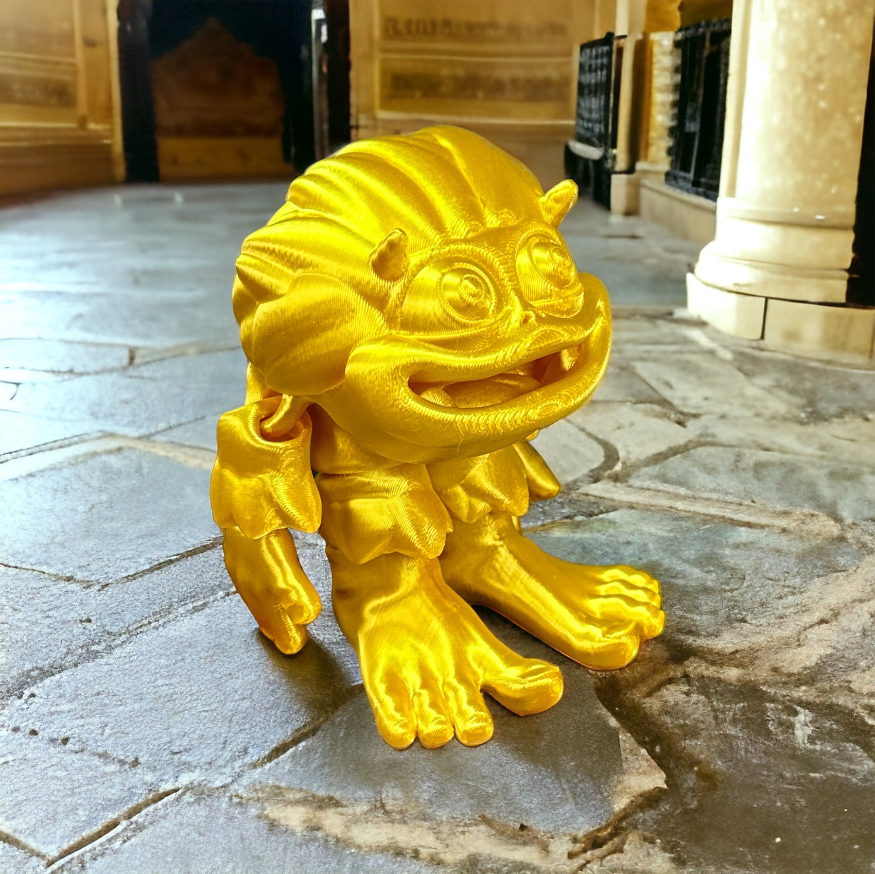 Flexibler Baby Yeti - Natürliches Spielzeug aus nachhaltigem 3D-Druck