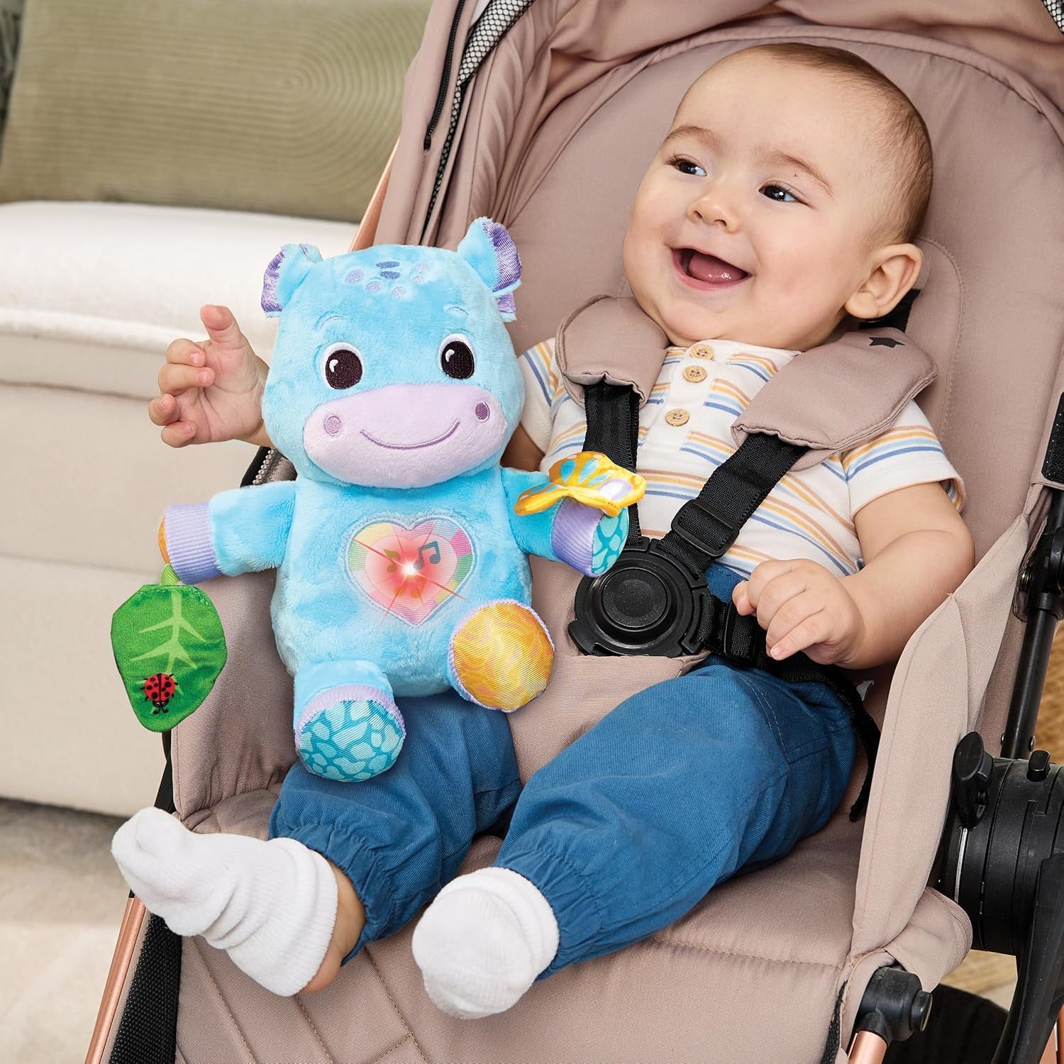 Vtech Baby Flauschiges Flusspferd – Sensorisches Kuschelspielzeug Zur Förderung Der Wahrnehmung – Für Babys Von 3-36 Monaten