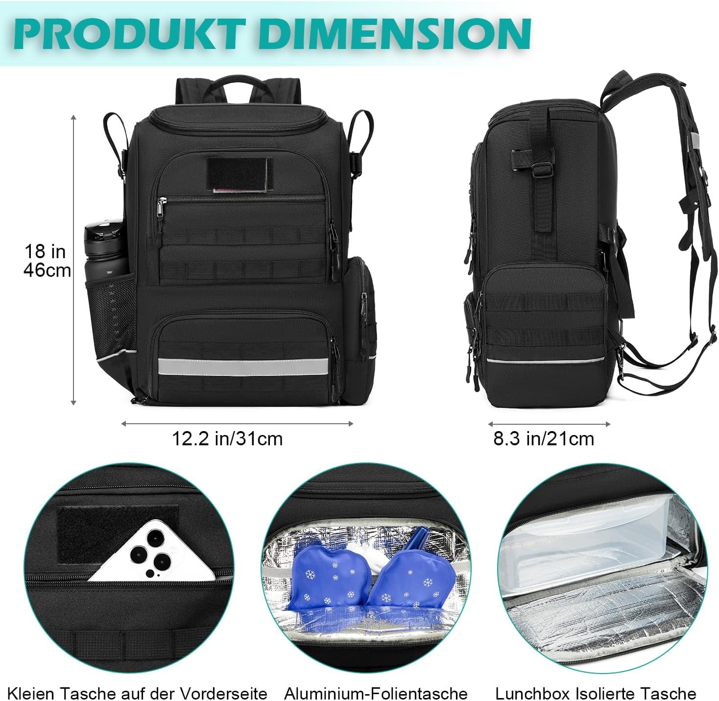 Taschen Für Rollstuhl Nylon Rollstühle Rucksack Für Rollator Zubehör Aufbewahrungstasche Mit Krücken Taschen & Isolationstasche