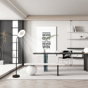 Stehlampe Mit Ventilator, Ventilatorlicht Mit RGB18W/1500 Lm Led-Stehlampe, Stufenlos Einstellbare 3000-6000K Farbe Und Dimmer, Fernbedienung Und Tastensteuerung (Schwarz, 1-Lüfterlicht)