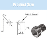 Nozzle gehärtet  für 3D-Drucker passend bei E3D Hot Ends V5, V6-Anycubic Chiron
