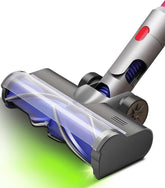 Staubsaugerkopf Ersatz Für Dyson V15 V11 V10 V8 V7, Staubsaugeraufsatz Mit Grünem Led-Licht & Verwicklungsfreier Rollenbürste, Hartholz- Und Teppichbodenreinigungszubehör