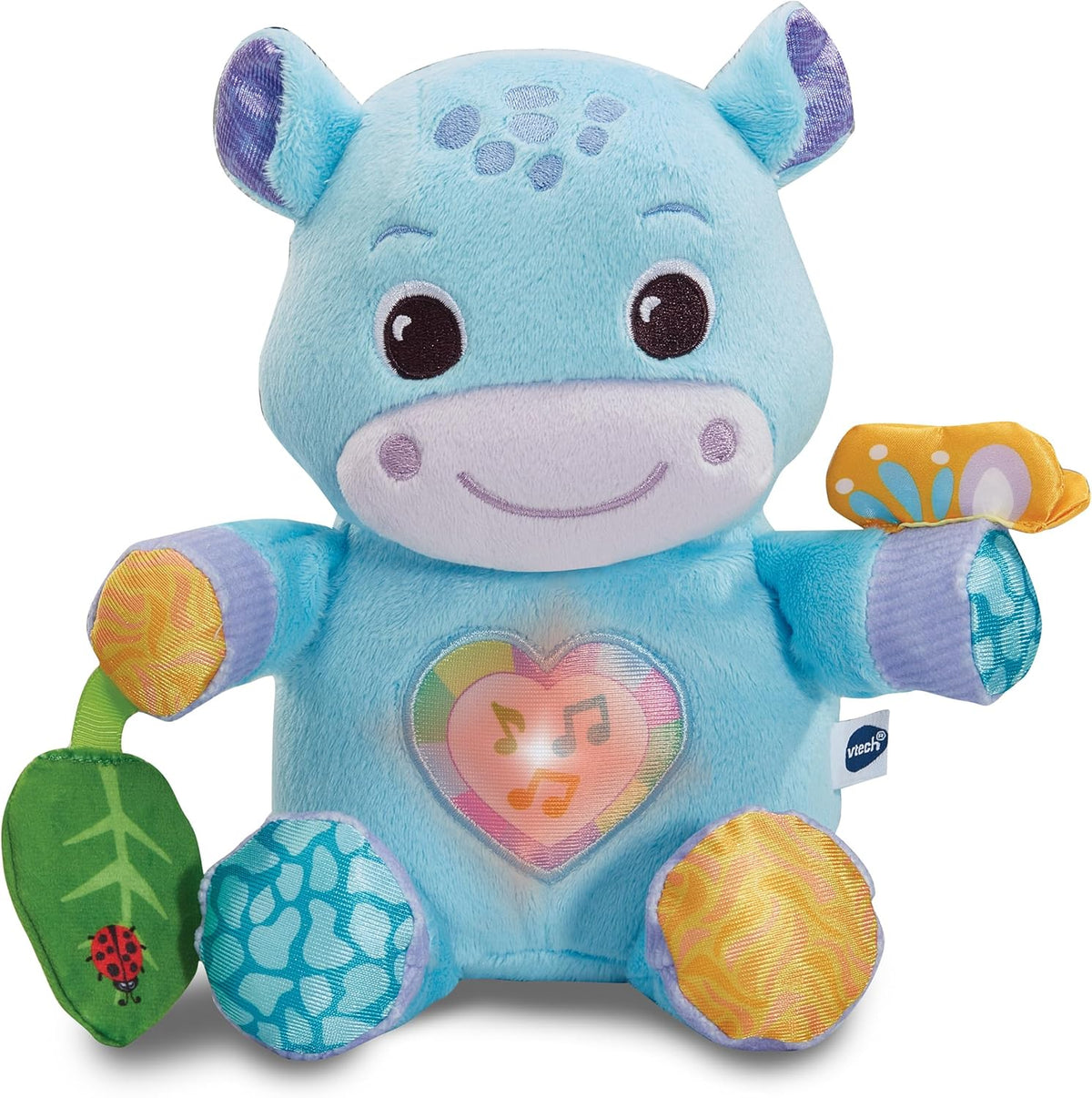 Vtech Baby Flauschiges Flusspferd – Sensorisches Kuschelspielzeug Zur Förderung Der Wahrnehmung – Für Babys Von 3-36 Monaten