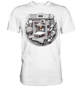 Premium T-Shirts mit dem Design „3D Print“ – Ein Must-Have für 3D-Druck-Enthusiasten - Premium Shirt